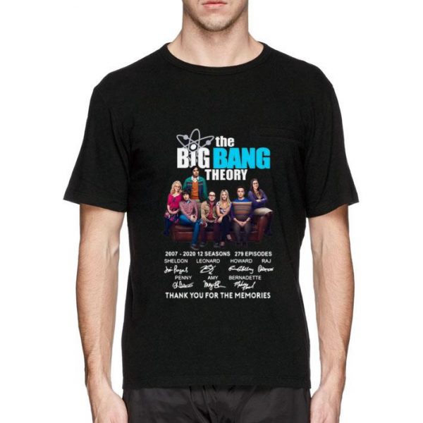 Great The Bigbang Theory Thank You For The Memories Signatures shirt