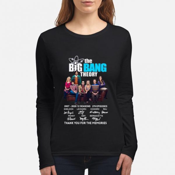 Great The Bigbang Theory Thank You For The Memories Signatures shirt