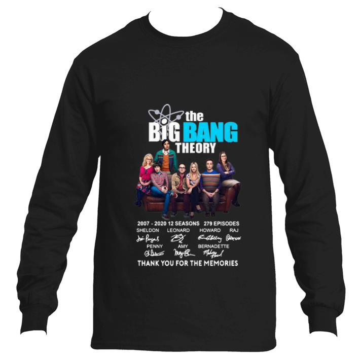 Great The Bigbang Theory Thank You For The Memories Signatures shirt 4 - Great The Bigbang Theory Thank You For The Memories Signatures shirt
