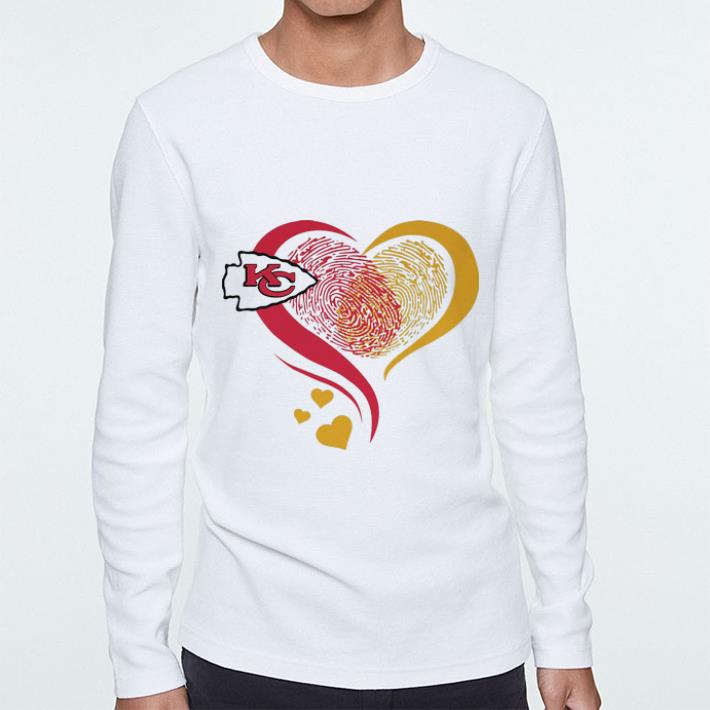 Hot Kansa City Chief Heart Fingerprint shirt 4 - Hot Kansa City Chief Heart Fingerprint shirt