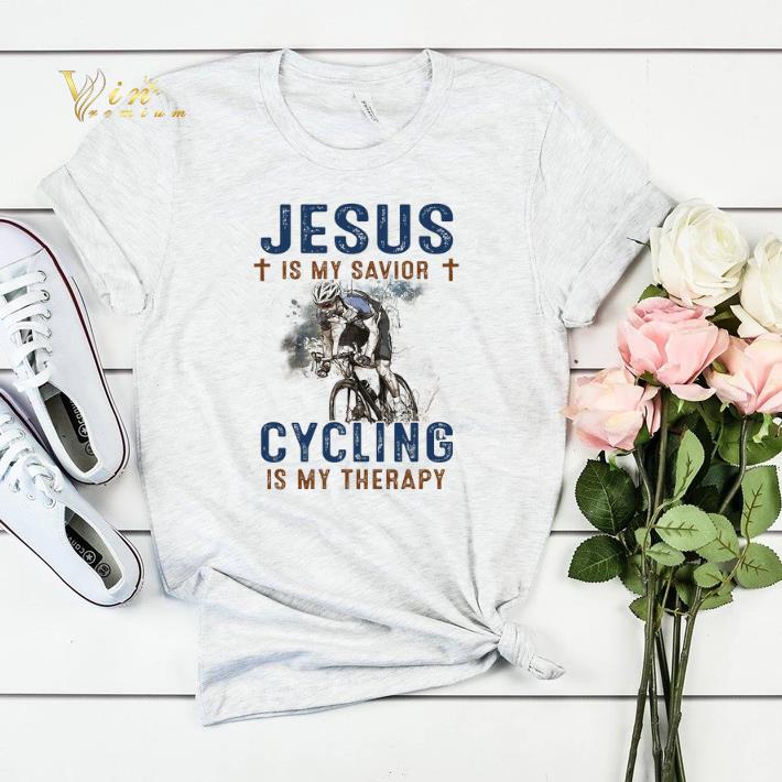 Jesus Is My Savior Cycling Is My Therapy shirt sweater 4 - Jesus Is My Savior Cycling Is My Therapy shirt sweater