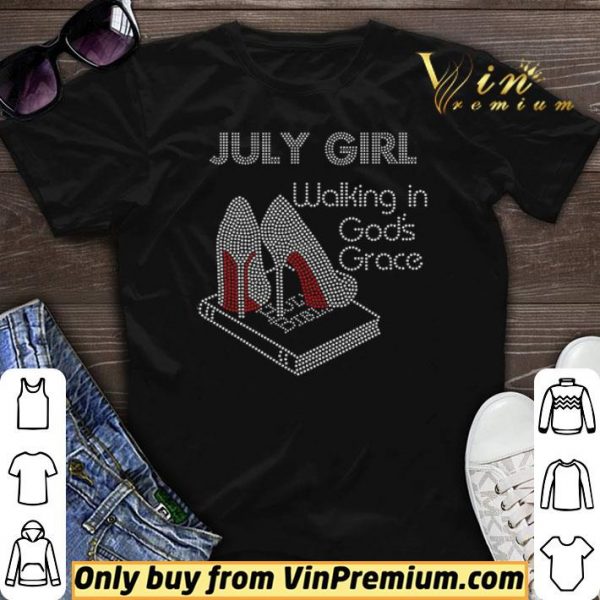 July Girl Walking In God's Grace Book shirt sweater
