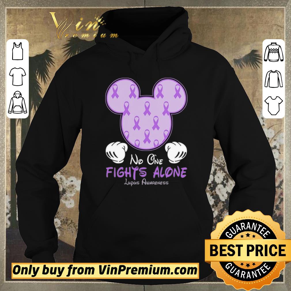 Nice Mickey Mouse No One Fights Alone Lupus Awareness shirt sweater 4 - Nice Mickey Mouse No One Fights Alone Lupus Awareness shirt sweater