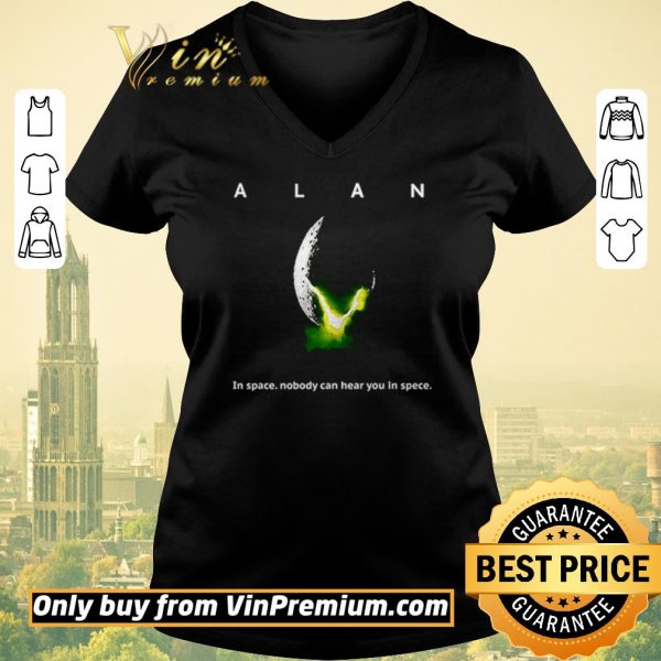 Official Alan Alien in space nobody can hear you in space shirt sweater