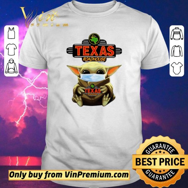 Official Baby Yoda Face Mask Hug Texas Roadhouse shirt sweater