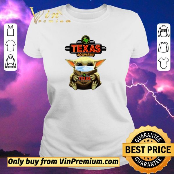 Official Baby Yoda Face Mask Hug Texas Roadhouse shirt sweater