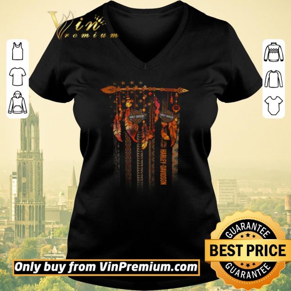 Official Dream Catcher Native Motor Harley Davidson Cycler American Flag shirt sweater