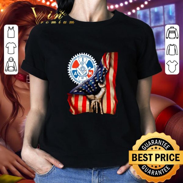 Official International Association Of Machinists American Flag shirt