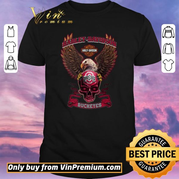 Official Skull Motor Harley Davidson Cycles Ohio State Buckeyes shirt sweater