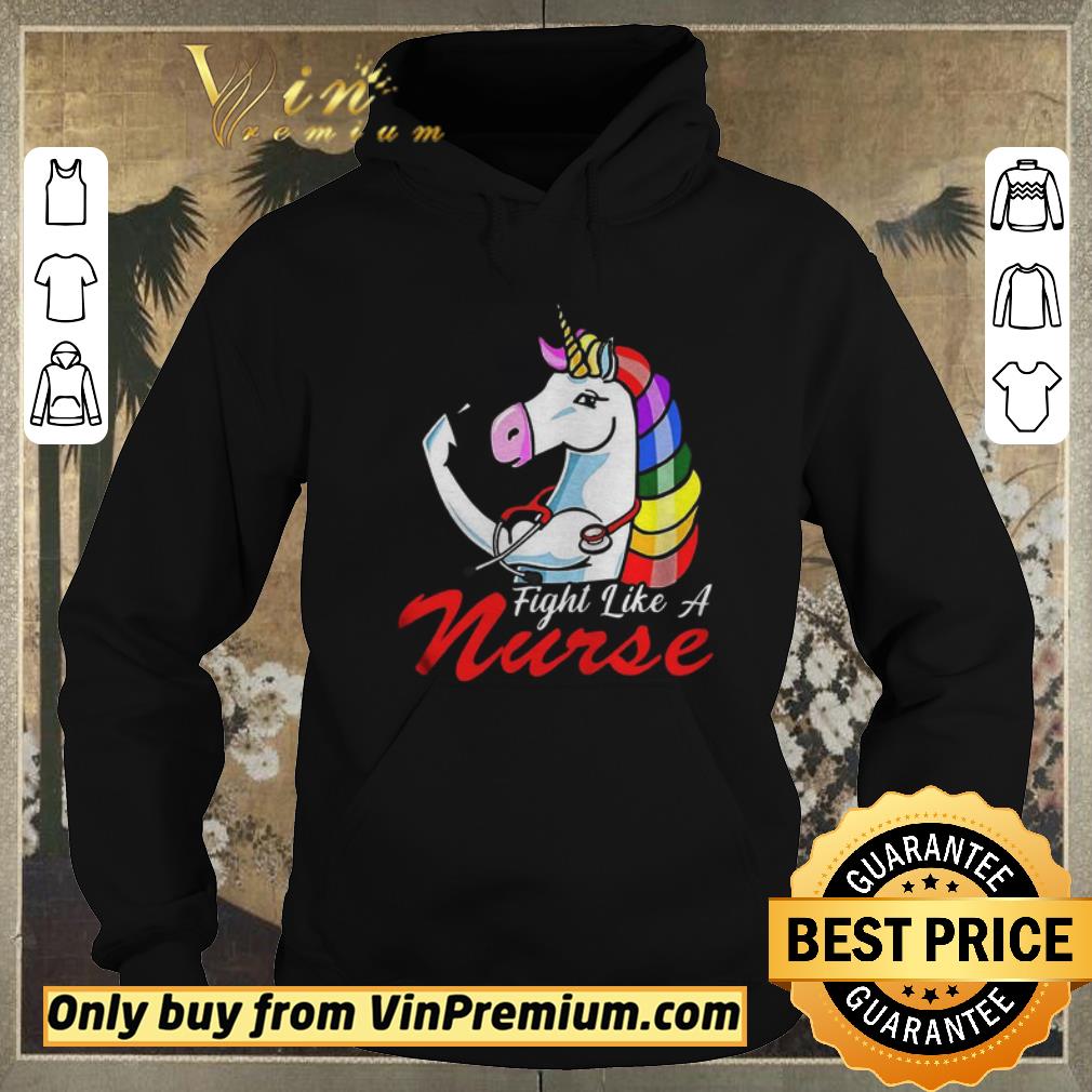 Official Unicorn Fight Like A Nurse shirt sweater 4 - Official Unicorn Fight Like A Nurse shirt sweater