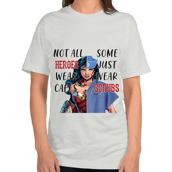 Official Wonder Woman Nurse Not All Heroes Wear Capes Some Just Wear Scrubs shirt 4 - Official Wonder Woman Nurse Not All Heroes Wear Capes Some Just Wear Scrubs shirt