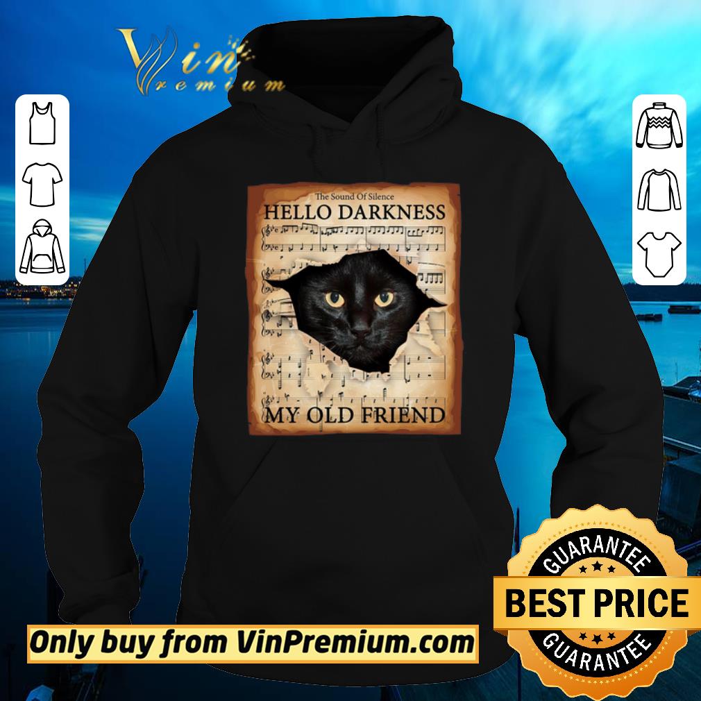 Original Black Cat The Sound Of Silence Hello Darkness My Old Friend shirt sweater 4 - Original Black Cat The Sound Of Silence Hello Darkness My Old Friend shirt sweater