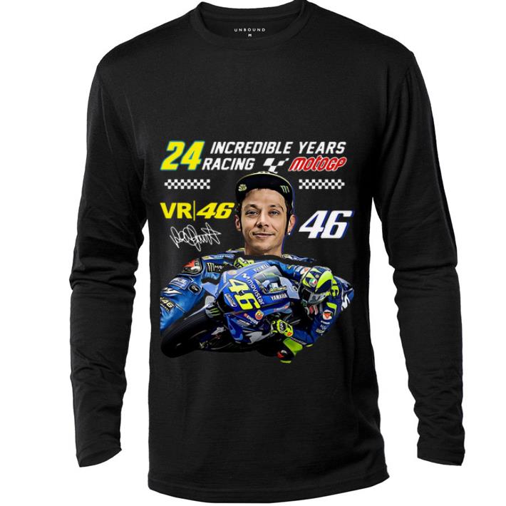 Original Valentino Rossi 24 Incredible Years Racing MotoGP Signature shirt 4 - Original Valentino Rossi 24 Incredible Years Racing MotoGP Signature shirt