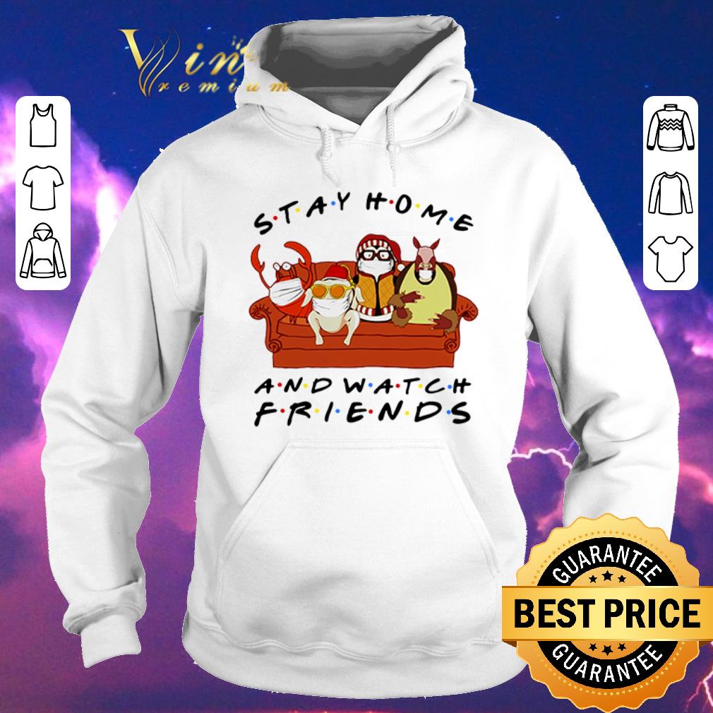 Premium Animal stay home and watch Friends TV Show shirt sweater 4 - Premium Animal stay home and watch Friends TV Show shirt sweater