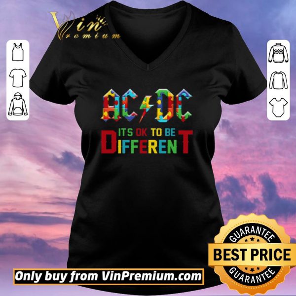 Premium Autism AC DC Its Ok To Be Different shirt sweater