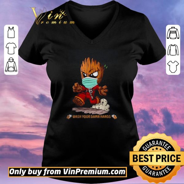 Premium Nice Baby Groot Wash Your Damn Hands shirt sweater