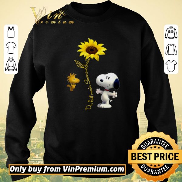 Premium Snoopy Sunflower Dubist Somenschein shirt sweater