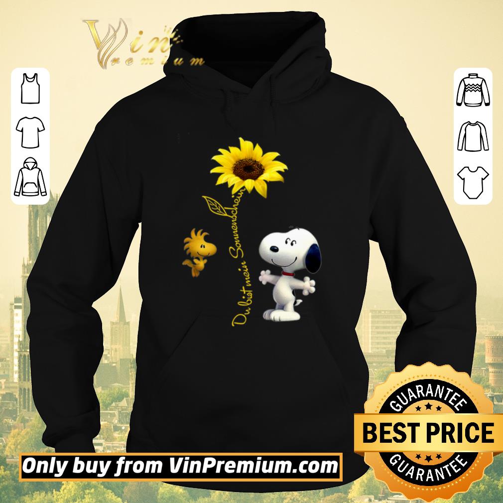 Premium Snoopy Sunflower Dubist Somenschein shirt sweater 4 - Premium Snoopy Sunflower Dubist Somenschein shirt sweater