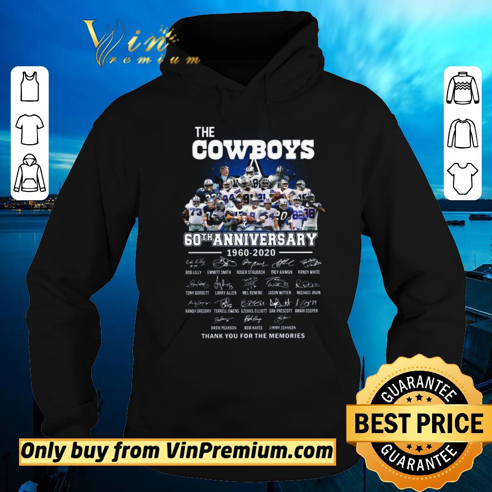 Premium The Cowboys 60th Anniversary 1960 2020 Signature Thank You For The Memories shirt sweater Premium The Cowboys 60th Anniversary 1960 2020 Signature Thank You For The Memories shirt sweater 4 - Premium The Cowboys 60th Anniversary 1960 2020 Signature Thank You For The Memories shirt sweater