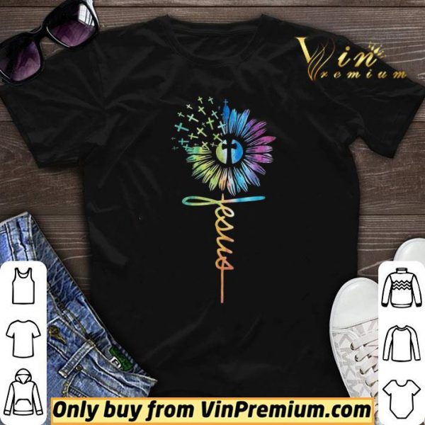 Sunflower Cross Jesus shirt sweater