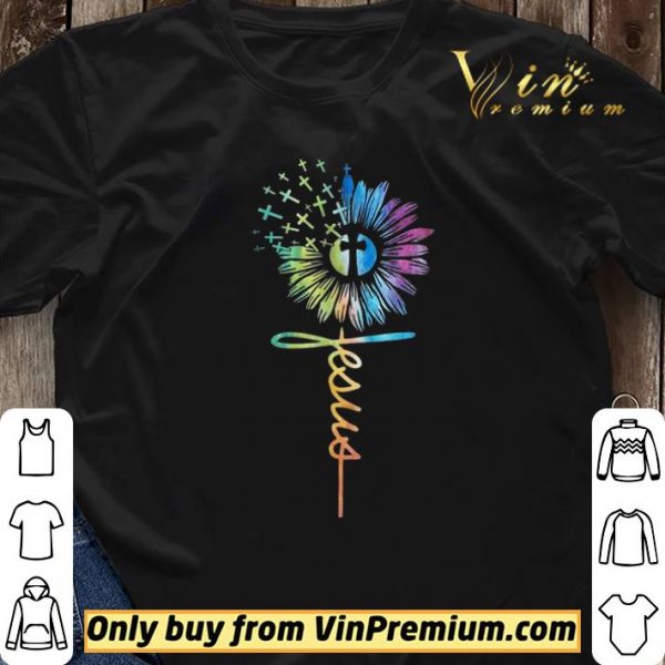 Sunflower Cross Jesus shirt sweater