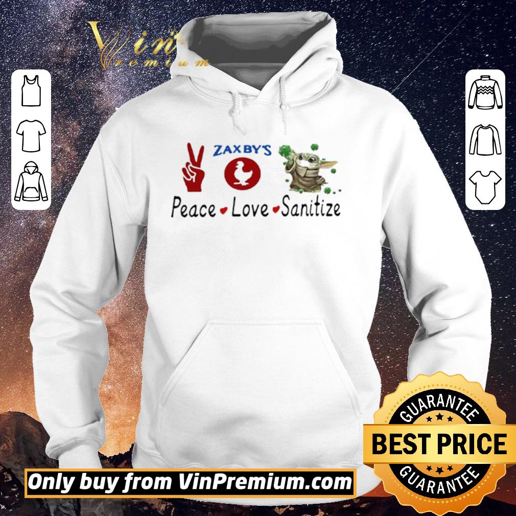 Top Baby yoda peace love sanitize zaxbys 2020 shirt sweater 4 - Top Baby yoda peace love sanitize zaxbys 2020 shirt sweater