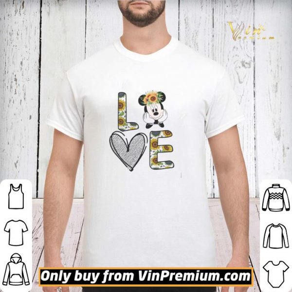 Love Mickey Mouse Sunflower shirt sweater
