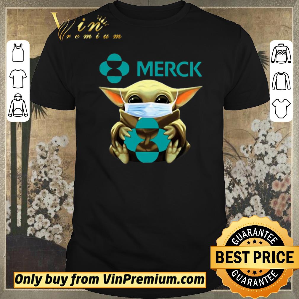Awesome Baby Yoda Face Mask Hug Merck shirt sweater