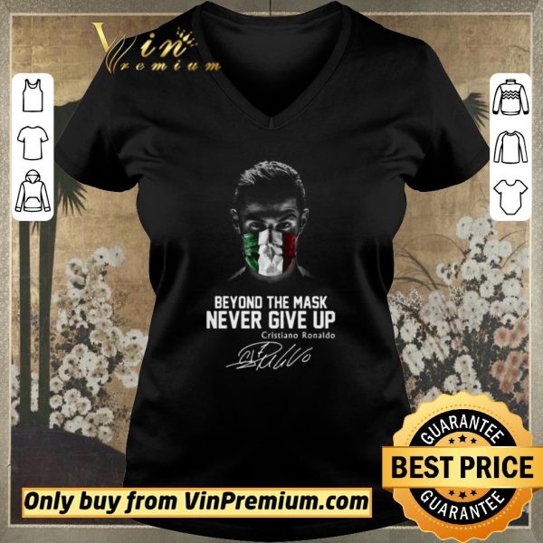 Official Beyond the mask Never give up Cristiano Ronaldo signature shirt sweater