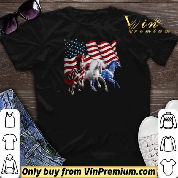 Horses American Flag shirt sweater