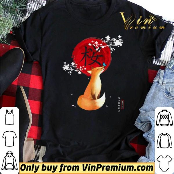 Fox Butterfly Sakura shirt sweater