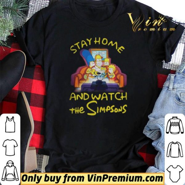 Stay home and watch the Simpsons on the sofa shirt sweater