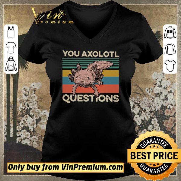 Pretty Animals you axolotl questions vintage shirt sweater