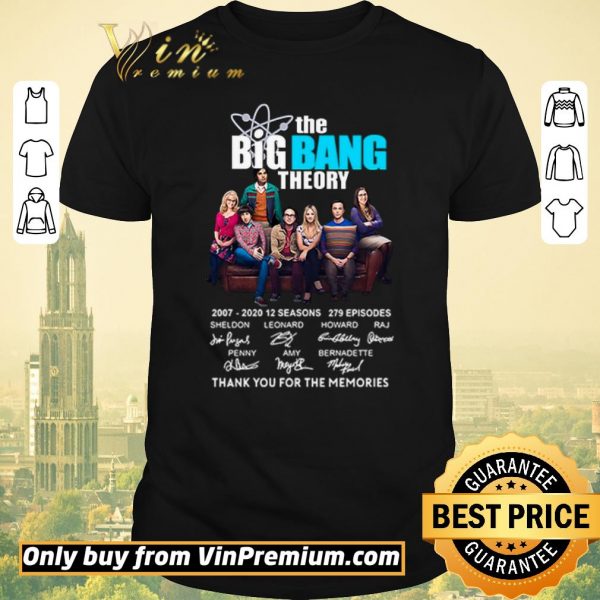 Hot The Big Bang Theory thank you for the memories signatures shirt sweater