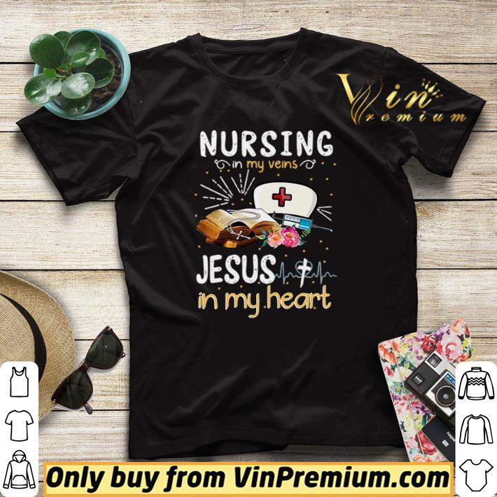 b110c8e6 heartbeat nursing in my veins jesus in my heart shirt sweater 4 - Heartbeat Nursing in my veins Jesus in my heart shirt sweater