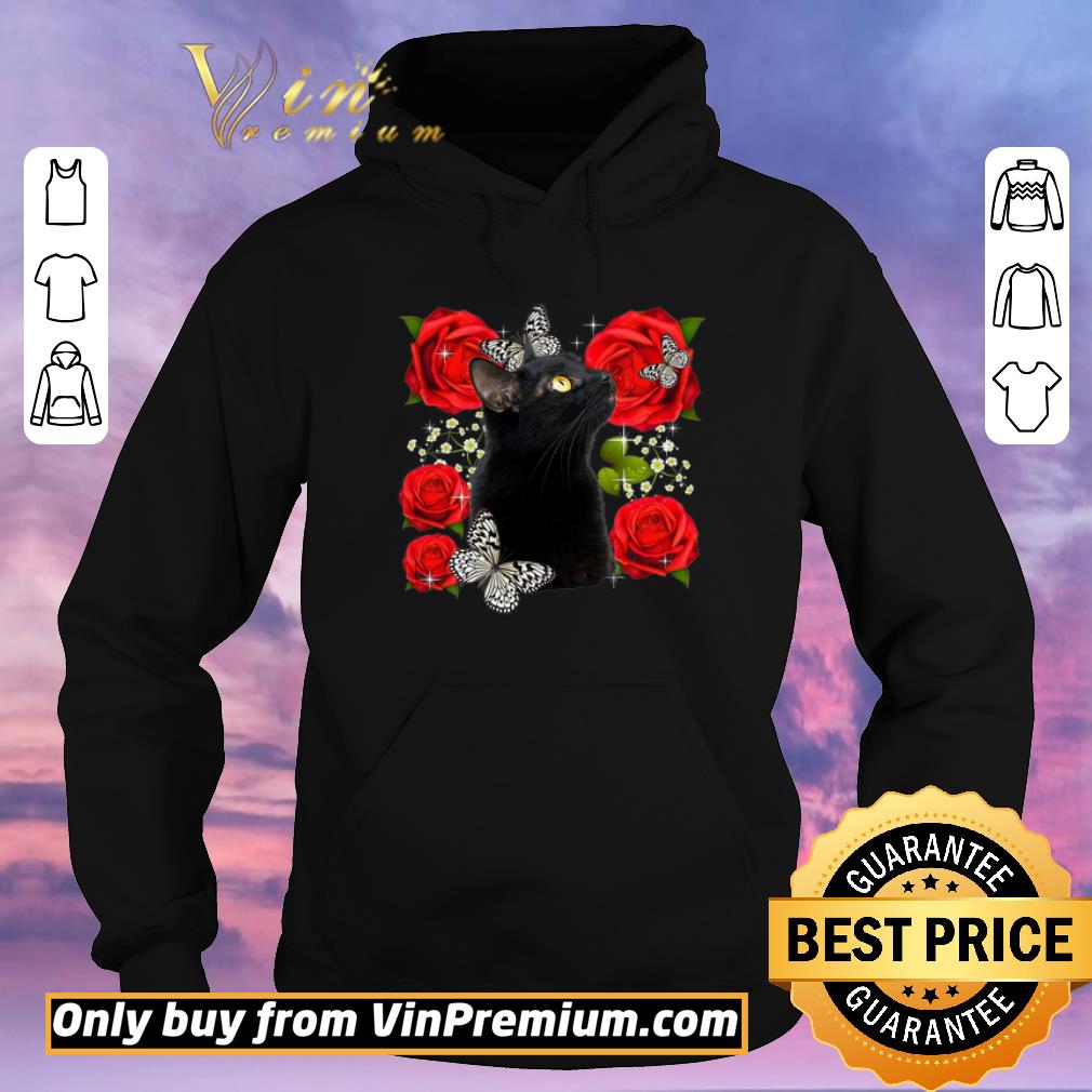Premium Black Cat Rose Flowers Butterfly shirt sweater b2153f0f premium black cat rose flowers butterfly shirt sweater 4 - Premium Black Cat Rose Flowers Butterfly shirt sweater
