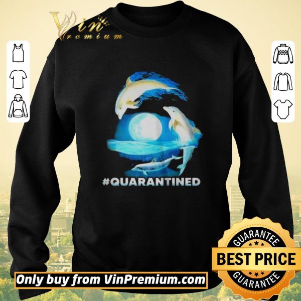 Awesome Nautical Full Moon Bottlenose Dolphins Quarantined shirt sweater