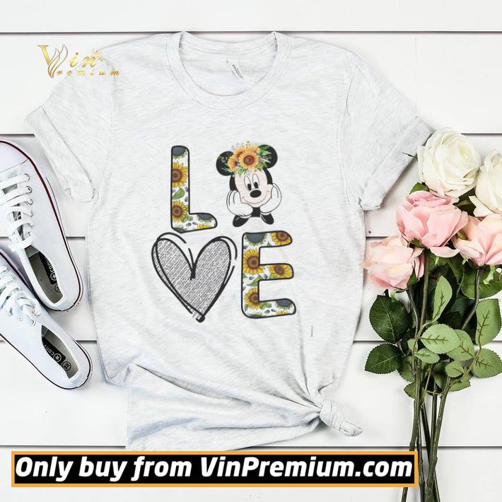 b436fe22 love mickey mouse sunflower shirt sweater 4 - Love Mickey Mouse Sunflower shirt sweater