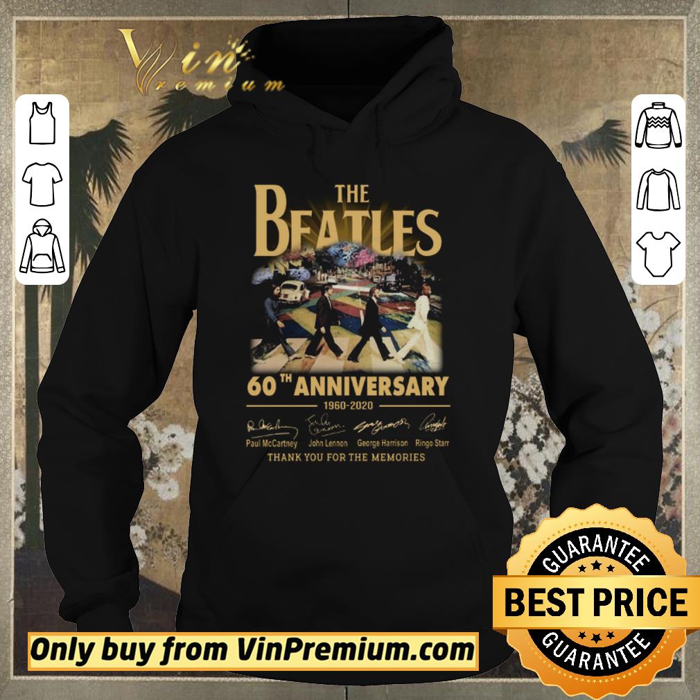 bba9d29c hot the beatles 60th anniversary 1960 2020 signature thank you for the memories shirt sweater 4 - Hot The Beatles 60th Anniversary 1960 2020 Signature Thank You For The Memories shirt sweater