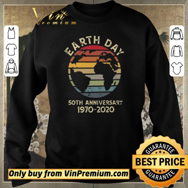 Awesome Retro Earth Day 50th Anniversary 1970 Retro Sunset shirt sweater