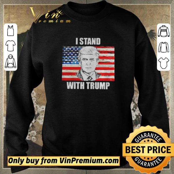 Official I stand with Trump flag shirt sweater