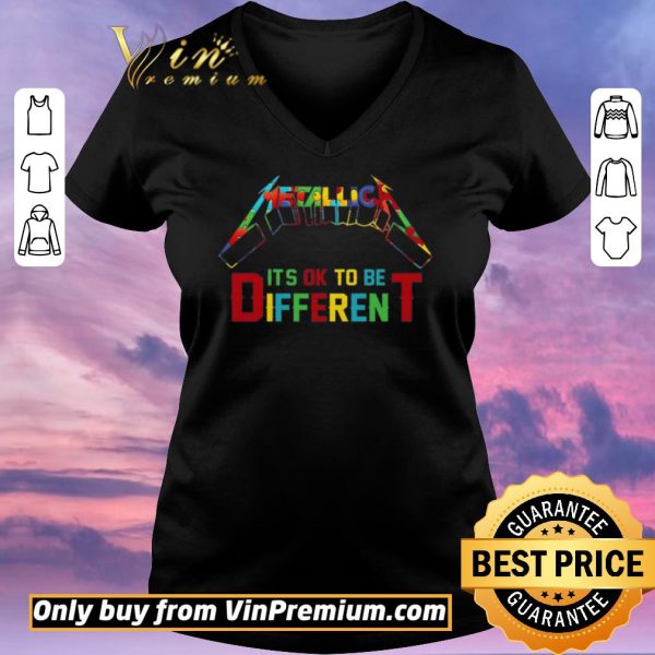 Awesome Metallic Autism It's Ok To Be Different shirt sweater