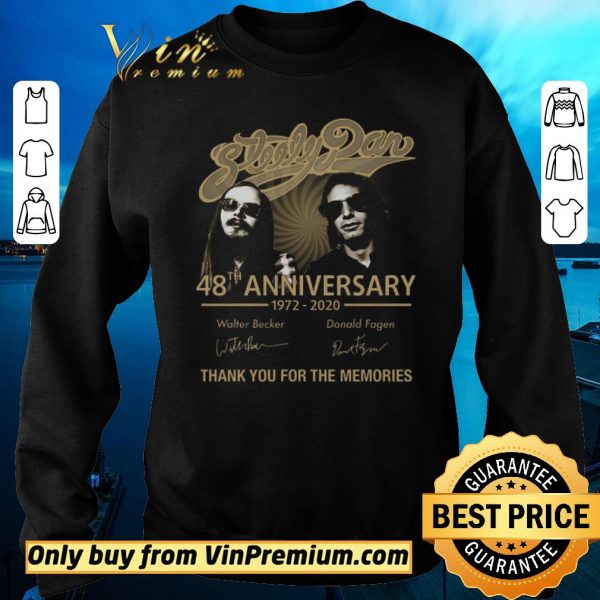 Premium Sleely Pan 48th Anniversary 1972 2020 Signature Thank You For The Memories shirt sweater