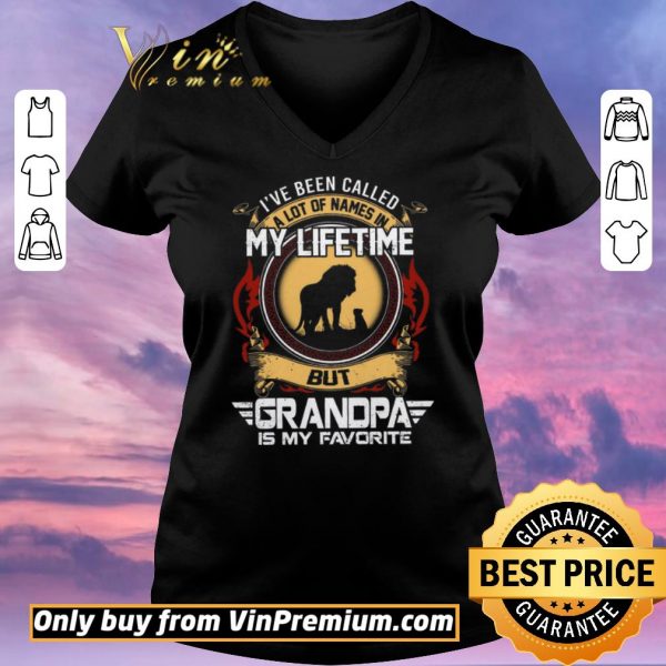 Funny Tiger I've Been Called A Lot Of Names In My Lifetime But Grandpa Is My Favorite shirt sweater