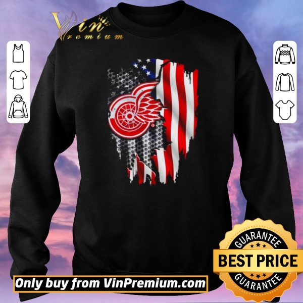 Hot Detroit Red Wings American flag independence day shirt sweater