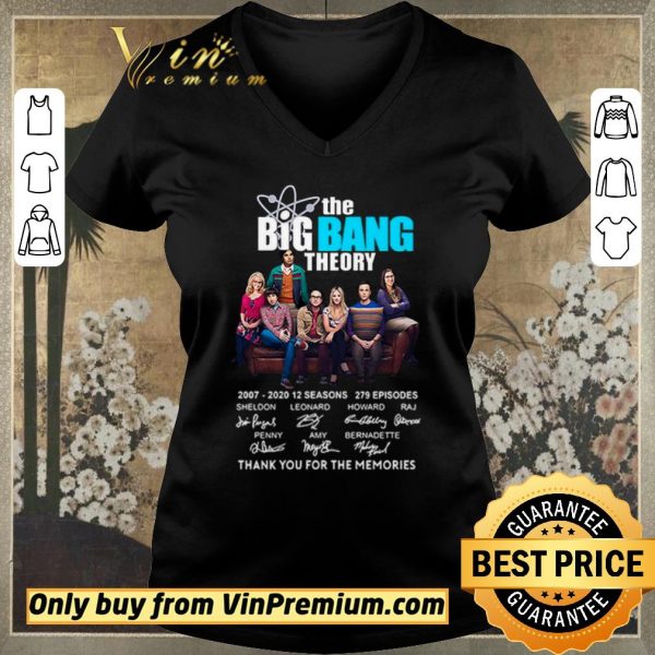 Top The Big Bang Theory Thank You For The Memoried Signanuter 2007-2020 shirt sweater