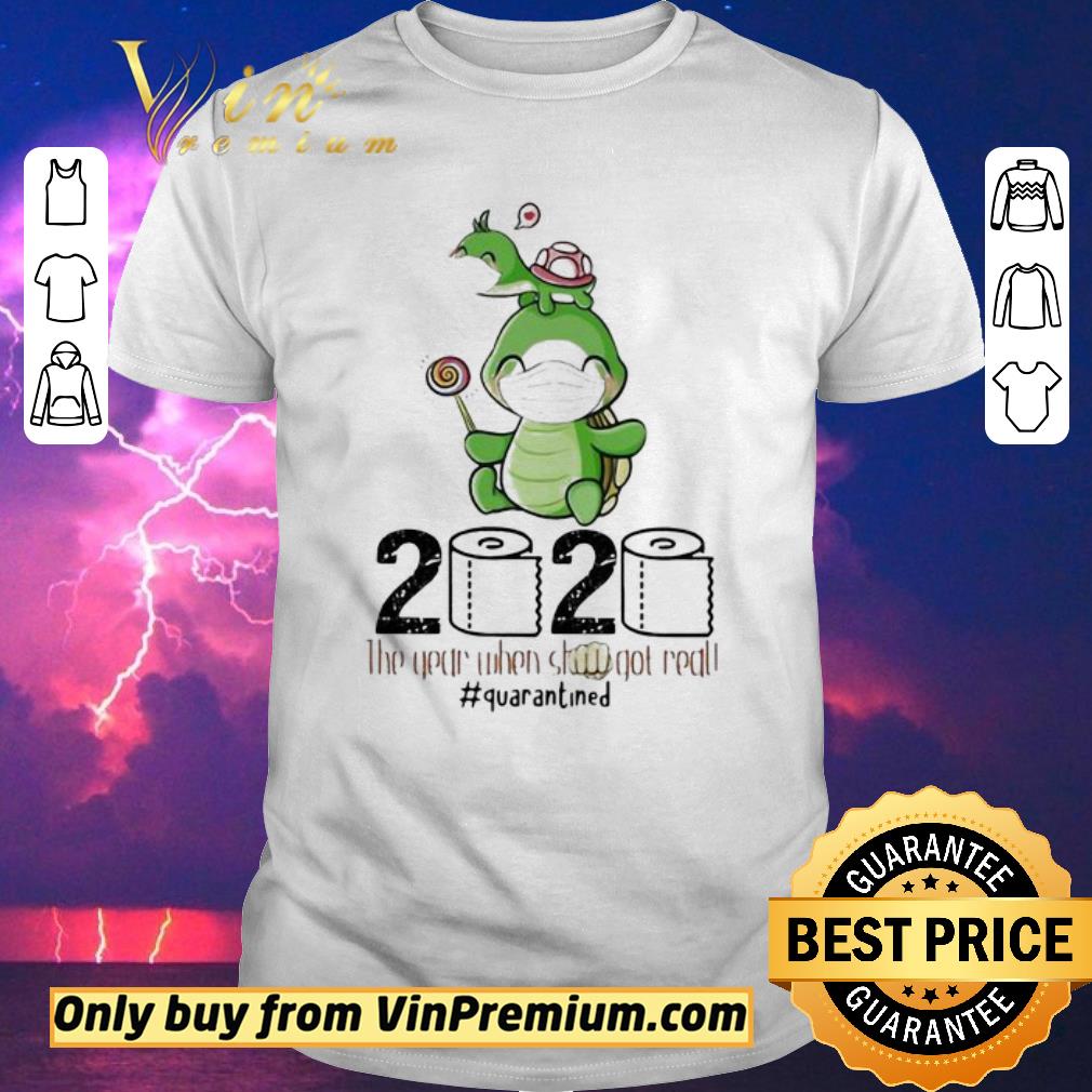 Funny Turtle mom 2020 the year when shit got real quarantined toilet paper covid-19 shirt sweater