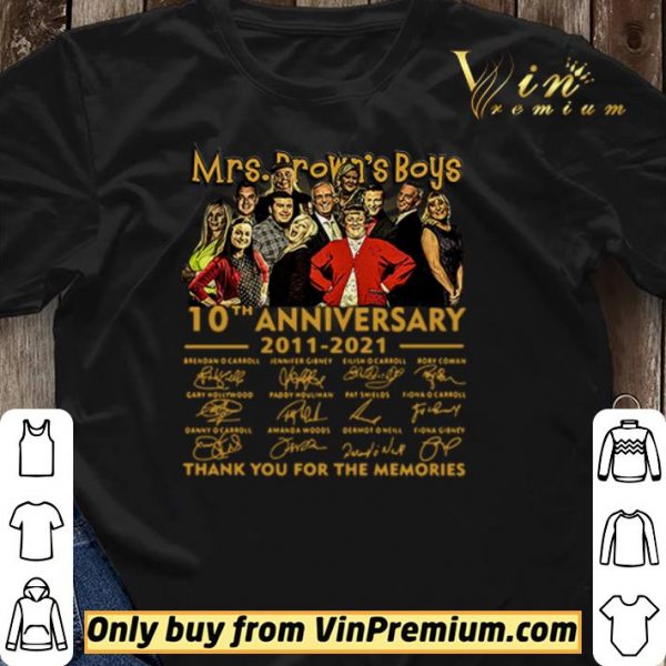 Mrs. Brown’s Boys 10th anniversary 2011-2021 thank you for the memories signatures shirt sweater