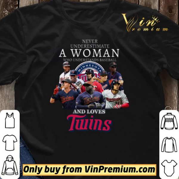 Never Underestimate A Woman Who Understands Baseball And Loves Twins shirt sweater