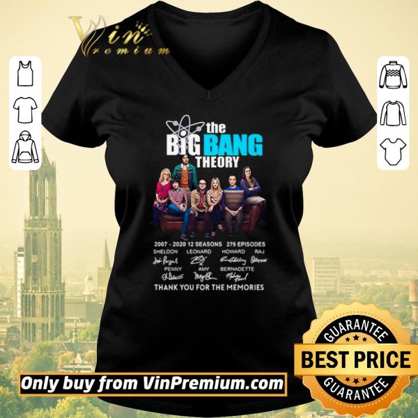 Hot The Big Bang Theory thank you for the memories signatures shirt sweater